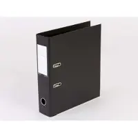 Q-Line Brevordner sort A4 75mm ryg - (10 stk.)