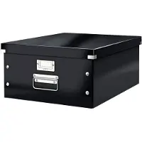 Leitz Click & Store WOW Large opbevaringsboks, 85% recirkuleret karton Sort