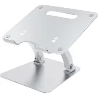 Desire2 Supreme Dual Pivot Adjustable Riser Stand - Stander til notebook - 17 - sølv