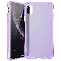 Itskins Spectrum Clear - Bagsidecover til mobiltelefon - Impacthane - lyselilla - for Apple iPhone XR