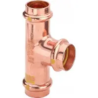 Viega Profipress G T-stykke 22 x 1/2" x 22 mm rødgods