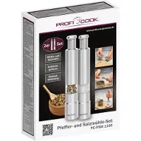ProfiCook PC-PSM 1160 Salt & pepper grinder set Stainless steel, Transparent