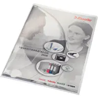 Leitz synsmappe Premium A4, PVC, klar, 0,15 mm, åbne for oven og i siden, dokumentægte, hård folie, 1 æske = 100 stk (4100-00-03)
