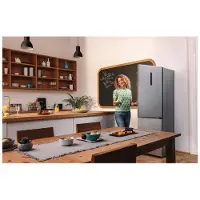 Gorenje NRK6202AXL4 - Køleskab/fryser - bund-fryser - bredde: 60 cm - dybde: 59.2 cm - højde: 200 cm - 331 liter - Klasse E - struktureret grå metallisk