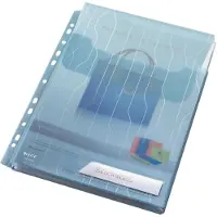 Leitz - Arkbeskytter - ekspanderende - for A4 (210 x 297 mm) - kapacitet: 150 ark - blå