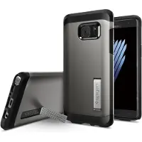 Spigen Tough Armor, Cover, Samsung, Galaxy Note 7, 14,5 cm (5.7), Sort, Grå