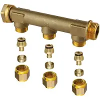 Uponor ford.rør m/oml 3/4 3x15 - ford.rør med oml. wtr pex dr 3/4''mt/sn 3x15c/c50mm