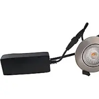 Nordtronic Downlight Low Profile ECO LED 6W 420 lumen, 2700K, rund, b. alu
