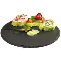 Multi Serveringsplade Ø22 cm Naturskifer,12 stk/krt