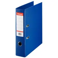 Esselte Brevordner Standard PP, 30% recirkuleret folie (før forbrug), FSC A4/75 mm Blå - (10 stk.)