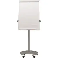 MAUL MAULoffice, Fritstående, 700 x 1000 mm, Portræt, Stål, Stål, Sølv