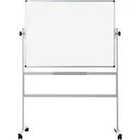 BI-Office Whiteboardtavle svingtavle på hjul 120 x 150 cm