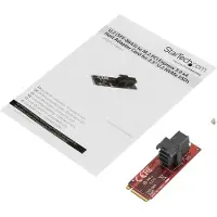 StarTech.com U.2 (SFF-8643) to M.2 PCI Express 3.0 x4 Host Adapter Card for 2.5" U.2 NVMe SSD - interfaceadapter - SAS - M.2 Card