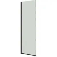 Dansani D81-03 fast væg 197,5 x 77-79 cm sort/klart glas