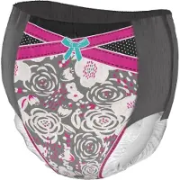 DryNites Børneble, bukseble, Pyjama Pants, 8-13 år, med print, pige - (4 stk.)