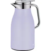 Alfi Skyline, Karaffel, 1 L, Krom, Lavendel, Plast, Silikone, Rustfrit stål, Termoplastisk elastomer (TPE), Rund, Plast
