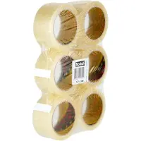 3M Scotch 371 Box Sealing Tape 6-Pack