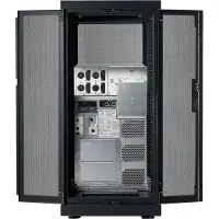Schneider Electric NetShelter SX - Rack - sort - 24U - 19 - TAA-kompatibel - for P/N: SMTL1500RM3UC, SMTL1500RMI3UC, SRT3000XLAUS, SRTL3KRM1UC, SRTL3KRM1UNC
