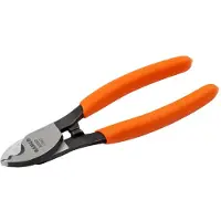 Bahco Sidebidetang Og Avisoleringstang Med Pvc-belagte Håndtag Til Kobber-og Aluminiumkabler 160 Mm