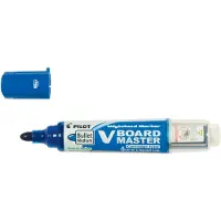 Pilot Pen Whiteboardmarker Pilot V-Board Master blå, rund spids 2,3mm - (10 stk.)