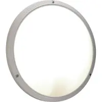 SOLAR PLUS Rillo PC loft- og vægarmatur 1xE27 opal afskærmning Ø335 mm m/sensor hvid