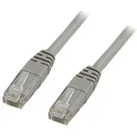 X-SHIELD - Patchkabel - RJ-45 (han) til RJ-45 (han) - 10 m - UTP - CAT 6 - halogenfri, formet - grå