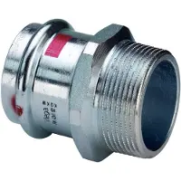 Viega Sanpress Inox overgang 42 mm x 1 1/2" rustfrit stål, 436551
