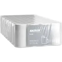 Katrin Køkkenrulle Plus Kitchen 75 hvid 2-lags 21m - (8 pakker x 4 ruller)