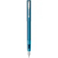 Parker Vector XL, Teal, Påfyldningssystem til patron, Blå, Rustfrit stål, Mellem, Ambidextrous