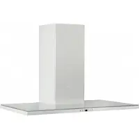 Silverline Nordic Dark SL 3122-90 HV - Hætte - skorsten flad - bredde: 89.8 cm - dybde: 50 cm - udtrækning og recirkulation (-) - hvid