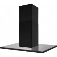 Silverline Nordic Dark Ada SL 4250-60 SR - Hætte - skorsten flad - bredde: 60 cm - dybde: 60 cm - udtrækning og recirkulation (-) - sort