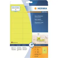 Technaxx Special - Papir - mat - permanent selvklæbende - lysende gul - 63.5 x 29.6 mm 540 etikette(r) (20 ark x 27) fluorescens-etiketter