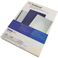GBC Indbindingsomslag A4 Plain 250 g hvid Hvid