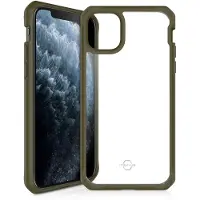 Itskins HybridSolid, Cover, Apple, iPhone 11 Pro Max, 16,5 cm (6.5), Kaki, Transparent