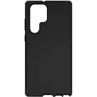 Itskins Level 2 Spectrum - Bagsidecover til mobiltelefon - grov - antimikrobiel - sort - for Samsung Galaxy S22 Ultra