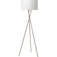 Nielsen Light Uptown Gulvlampe - Kobber m/Hvid Skærm