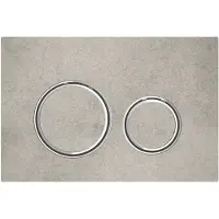 Geberit Sigma 21 betjeningsplade i beton/krom