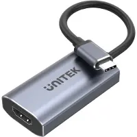 UNITEK V1414A - Videoadapter - USB-C han til HDMI hun - 15 cm - space grey - 8K60 Hz support