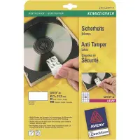 Avery Anti-tamper Label - Polymer - hvid - 21.2 x 45.7 mm 960 stk. (20 ark x 48) etiketter