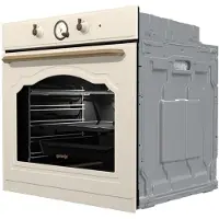 Gorenje Classico BOS67371CLI - Ovn - med dampfunktion - til indbygning - niche - bredde: 56 cm - dybde: 55 cm - højde: 59 cm - med selv-rengøring - Klasse A - beige