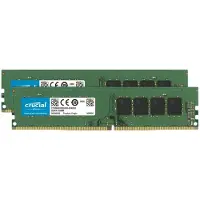 Crucial - DDR4 - sæt - 16 GB: 2 x 8 GB - DIMM 288-PIN - 3200 MHz / PC4-25600 - CL22 - 1.2 V - ikke bufferet - ikke-ECC