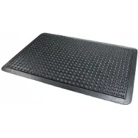 Floortex Aflastningsmåtte anti-fatigue gummi måtte 90x150 cm sort