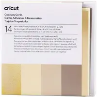 Cricut Neutrals Sampler - Skær væk-kortsæt - grå, kakifarvet, fløde, hvid, holographic gold