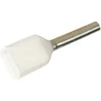 Elpress Isoleret TWIN-terminalrør A0,5-8ET2, 2x0,5mm2 L8, Hvid - (100 stk.)
