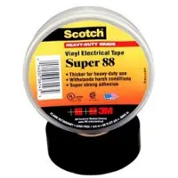 3M Super 88, 1 stk, Sort, PVC, UL, CSA, VDA, 20 m, 19 mm