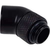 Alphacool Eiszapfen Connector Series - Flydende kølesystem vinklet fitting-adapter - dyb sort