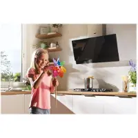Gorenje Essential WHI949EXBG - Hætte - skorsten vinklet - bredde: 90 cm - dybde: 33.5 cm - udtrækning og recirkulation (-) - med intern motor - rustfrit stål/sølv
