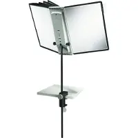 Durable Sherpa desk clamp 10 complete, Skrivebord, Portræt, A4, Forskellige farver, Sort, Polypropylen