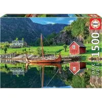 Sonstige Verlage puslespil 1500 brikker Vikingeskib