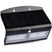 V-TAC 8279 VT-767-7-B Solcellevægspot med bevægelsessensor LED (RGB) LED 8 W Just Black